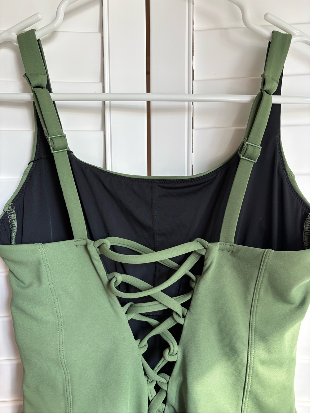 Knix Leakproof Shaper One Piece Swimsuit, XL, green - Picture 7 of 13